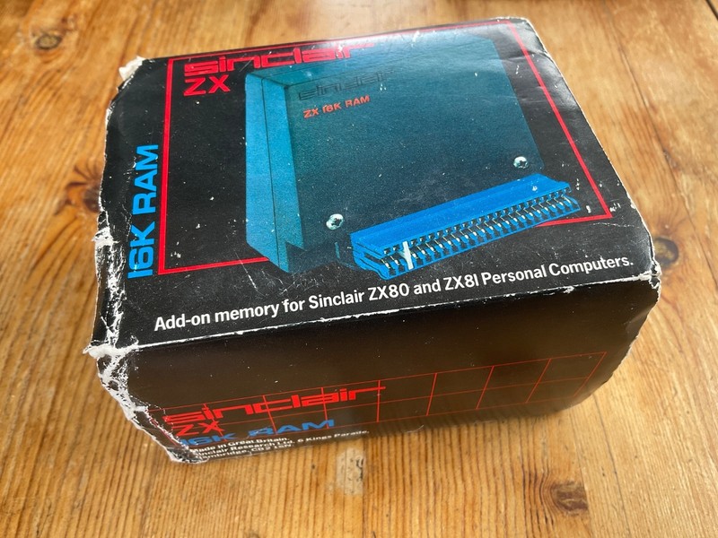 Sinclair ZX80 / ZX81 RAM Pack, Boxed And Working