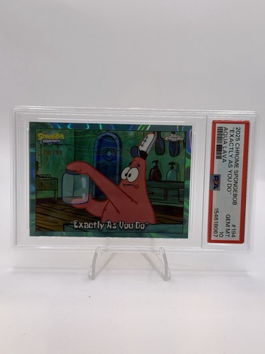 PSA 10 2025 Topps Chrome SpongeBob Exactly As You Do #194 AQUA LAVA /199 PATRICK