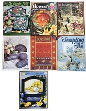 7 Vintage Tole Painting Books Santa Seasons Garden Flowers Rooster Patterns