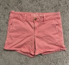 American Eagle Shorts Womens Size 8 Stretch Midi Chino Flat Hot Pink
