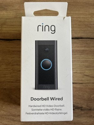 Ring Video Doorbell Wired - Schwarz