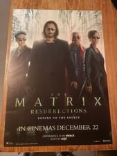 The Matrix: Resurrections A3 CineworldExclusivePoster GoodCondition FREEDELIVERY