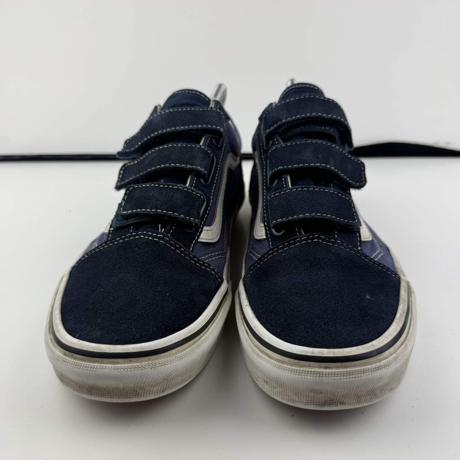 VANS Prison Issue Navy Hook And Loop Old Skool Men's Shoes Size 9 thumbnail 2