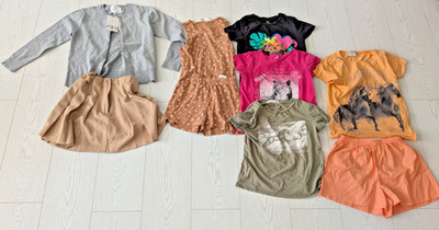 Mädchen Paket 8-10 Jahre - 8 Artikel vollständige Beschreibung (H&M & Zara) - gebraucht (1 neu mit Karton)