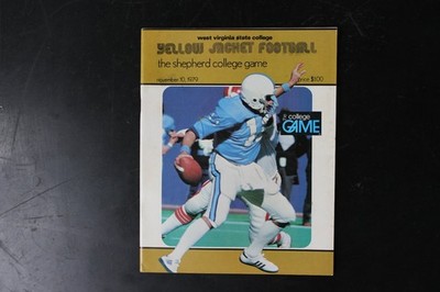 Yellow Jacket Football Magazine November 1979 WVSC Shepherd College Game Program