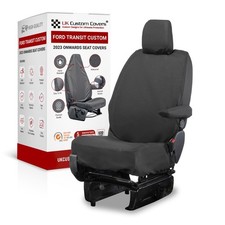 Ford Transit Custom Drivers Seat Cover Tailored (2025 Onwards) Black 1264