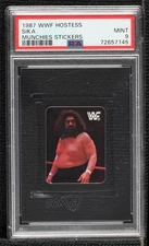 1987 Hostess Munchies WWF Wrestlemania Stickers Sika PSA 9 MINT