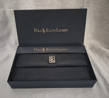 Ralph Lauren Black Leather Wallet  Brand New In Box