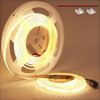 Topai COB LED Streifen Warmweiss 5M Wasserdicht, 24V LED Strip 3000K