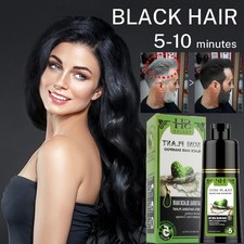 Permanent 5 Min Instant Hair Dye Color Shampoo Natural Argan Oil Hair Coloring
