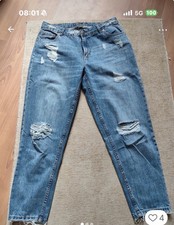 Damen Boyfriend Fit Jeans, Neuwertig, M/L - N...