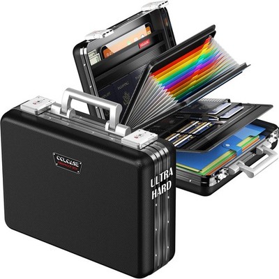 COLCASE Fireproof Document Box, Ultra Hard Metal Frame Fireproof Safe Box