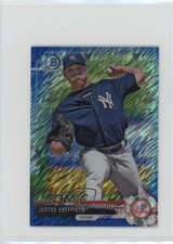 2017 Bowman Chrome Minis Prospects Blue Shimmer Refractor Justus Sheffield qw7