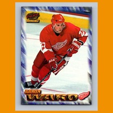 Aaron Ward #74 1997-98 Pacific Invincible NHL Regime Detroit Red Wings Hockey