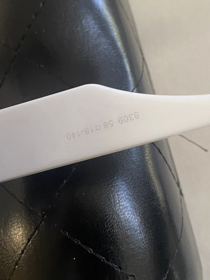 香奈儿女士太阳镜超大白色/金色口音棕色镜片  — 第 2/4 张图片