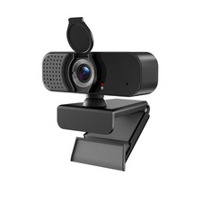 1080P Webcam With Microphone WideAngle Auto Light Correction Tripod PC