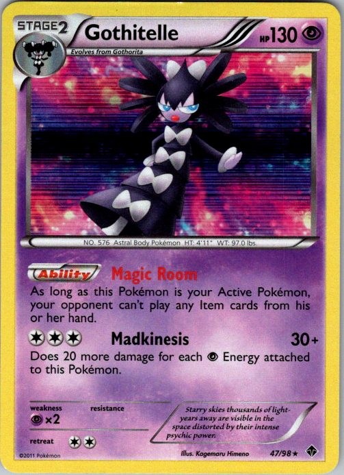 Gothitelle 47/98 Holo Rare Emerging Powers Pokemon
