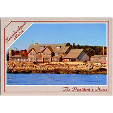 Postcard Maine Kennebunkport Pres. George W. Bush Summer Home 6 x 4 Inches 1980