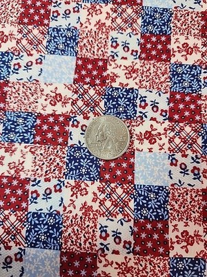 44'' X 8.1yd Cranston Patchwork Cheater Quilt Cotton Sewing Craft Quilting Fabric