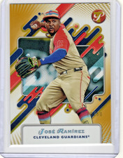 2025 Topps Pristine Jose Ramirez Gold Refractor /50 Guardians #264