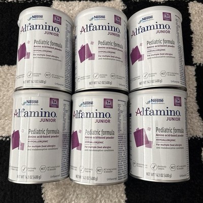 6 Cans Nestle A-lfamino Junior Jr 14.1 Oz Unflavored Alfamin O Alfamin0 Ex 10/26