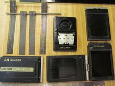 4 GRAFLEX  BACO GRAPHIC FILM PACK ADAPTERS KALART SPLICER  Misc other parts