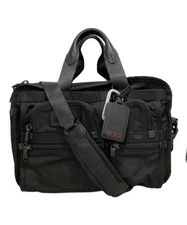 TUMI                    Expandable Organizer Computer Briefcase black 26141DH
