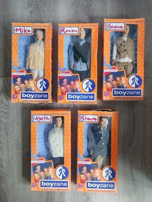 Boyzone Dolls Complete Set of 5 Ronan, Steven, Shane, Keith, Mickey doll boxed