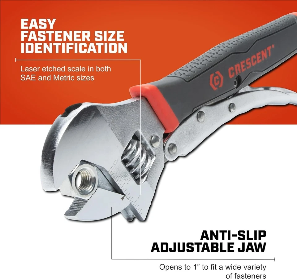 Llave ajustable de bloqueo de 10" Extreme Grip 3160 Foto 4 de 4