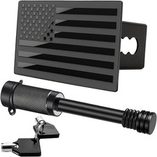 American Flag Trailer Hitch Cover For 2 Inch Receiverswith 58-inch Pin Diamete