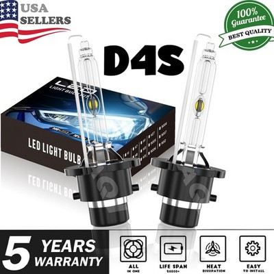 2 New D4S HID Xenon Headlight Bulbs 6000K For Lexus SC430 2006-2010