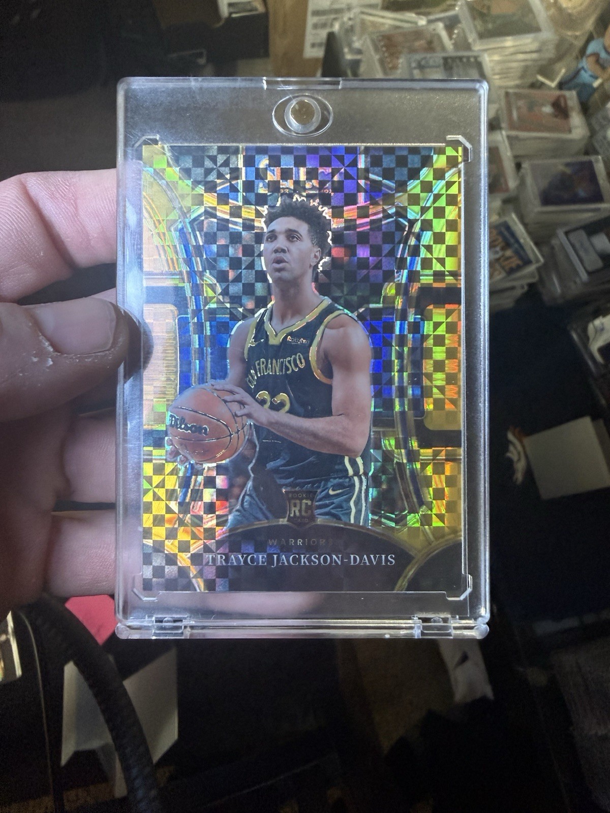 2023-24 Panini Select Trayce Jackson-Davis RC GOLD Checker PRIZM /10 Mezzanine
