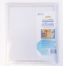 Memories Forever 8 1/2" x 11" Format Postbound Album White 