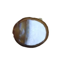 VTG Oden Inc. Resin Agate Cut Slab Belt Buckle 80s Gem Stone