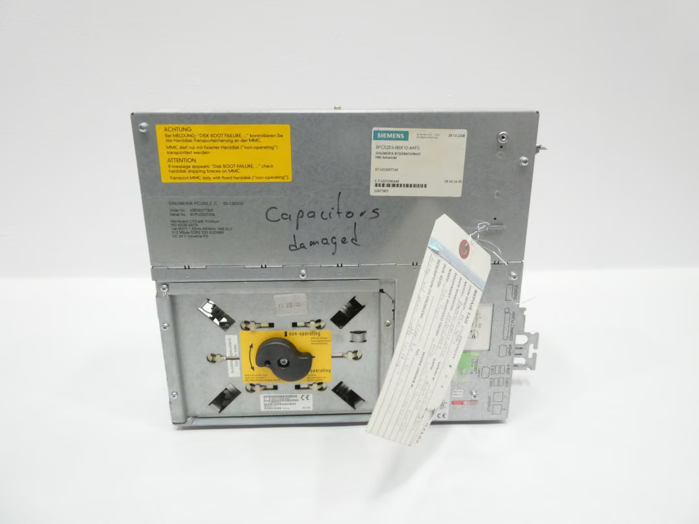 Siemens 6FC5253-6BX10-4AF0 Sinumerik Hmi Computer