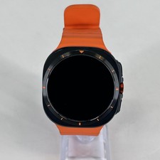 Samsung Galaxy Watch Ultra 47mm Gray Titanium LTE w/ Orange Marine Band - Good