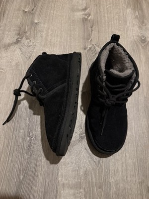 UGG Black Suede NEUMEL Chukka Lace Up Boots Mens Size 8