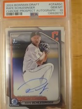 2024 Bowman Draft Rafe Schlesinger Chrome Pro Autograph #CPARSC Gem Mint 10