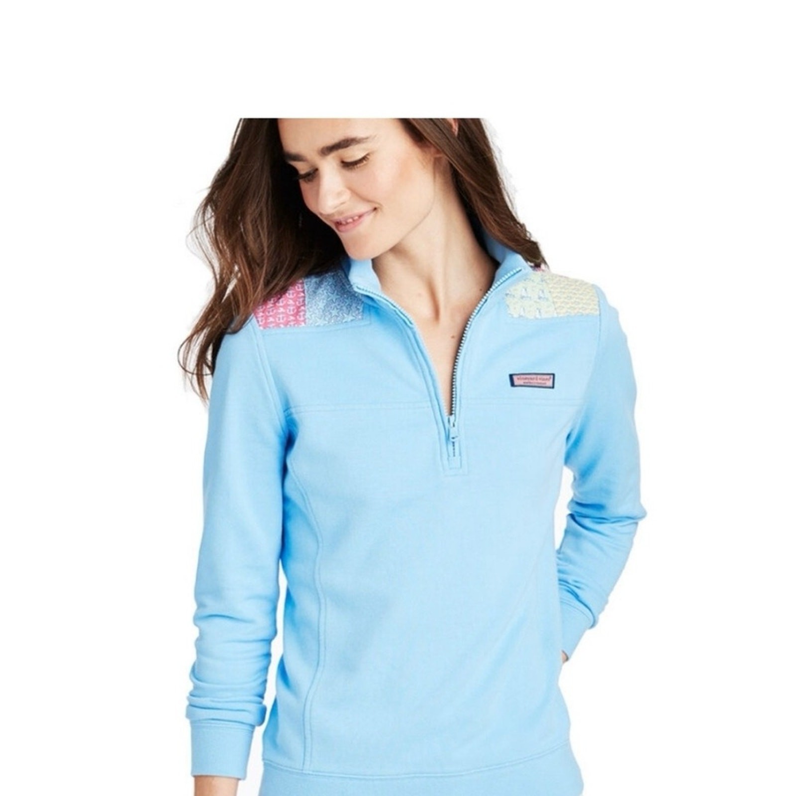 Vineyard Vines Women's Patchwork Pullover Quarter… - image 2