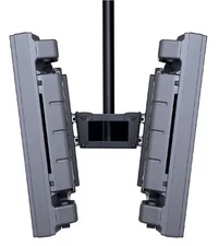 Dual Ceiling Mount For TV 30”-50” Screen 20° Forward Tilt Full 360° Swivel Black