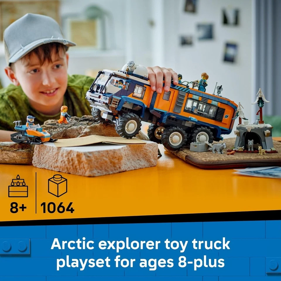 LEGO® City 60471 Arctic Explorer Science Lab Truck 5 Minifiguras STEM Edad 8+ Regalo Foto 2 de 4