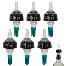 Shot Pourers 6 & 12 Pack Spirit Measure Bar Bottle Pourer Drink 25, 35, or 50ml