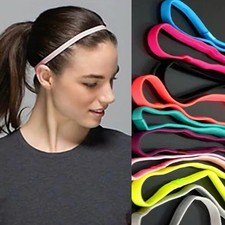 10PCS Thin Elastic Headband Gym Sport Anti-slip Head Wrap Yoga Hair Bands