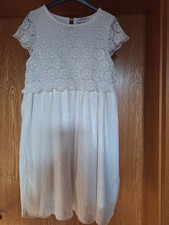 Kleid Mädchen kurzarm Gr. 134/140 - Festlich - Schulanfangskleid