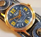 TIMEX 2316402478 VINTAGE 1978 RARE DIAL 31MM GP CASE WIND UP MEN WATCH-NOS STRAP