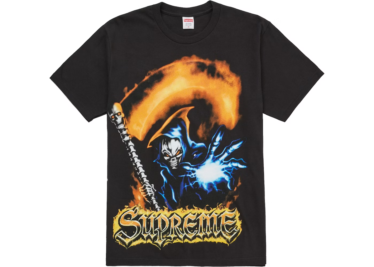 Supreme Grim Reaper Tee Black Men's Size Large SS26 Brand New In