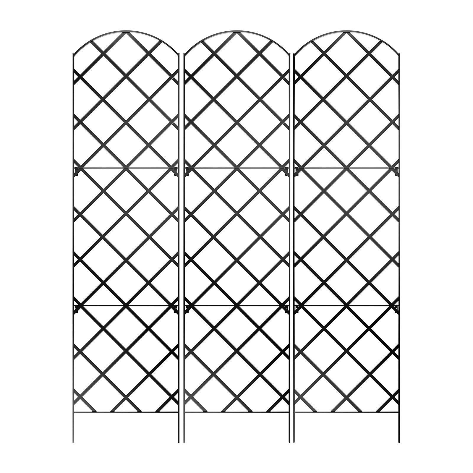 Giant Trellis, 108” high (9’ Tall) by 28” Wide Trellis with Arched top - Pack...