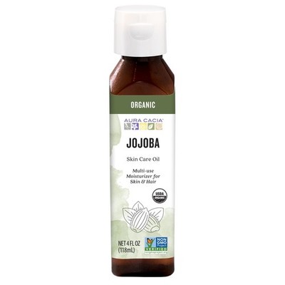 Organic Skin Care Oil, Balancing Jojoba, 4 Fluid Ounce