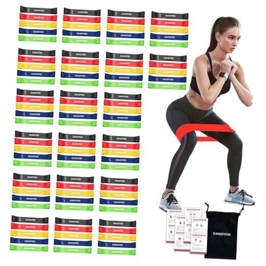 100 PCS Bulk Resistance Bands, Loop Exercise Bands Set for Gym Colorful 100 PCS
