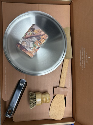 #ad Our Place Titanium Always Pan Pro Chrome 2.9QT 2.7 L Bristle Brush Read Desc $102.00